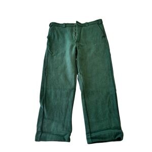 Vintage Codet Wool Hunting Pants Mens 38x27 Green Outdoor Workwear Camp Canada